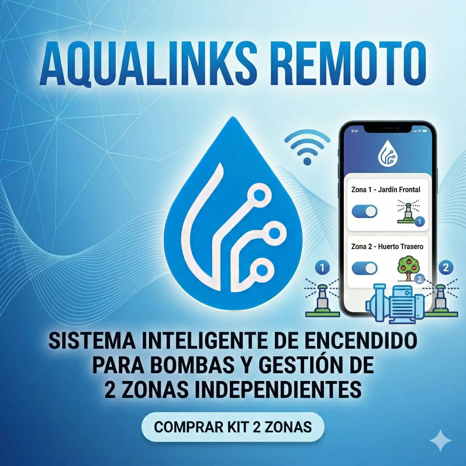 Kit Aqualinks Remote 2 Zonas